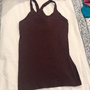 Maroon work out top